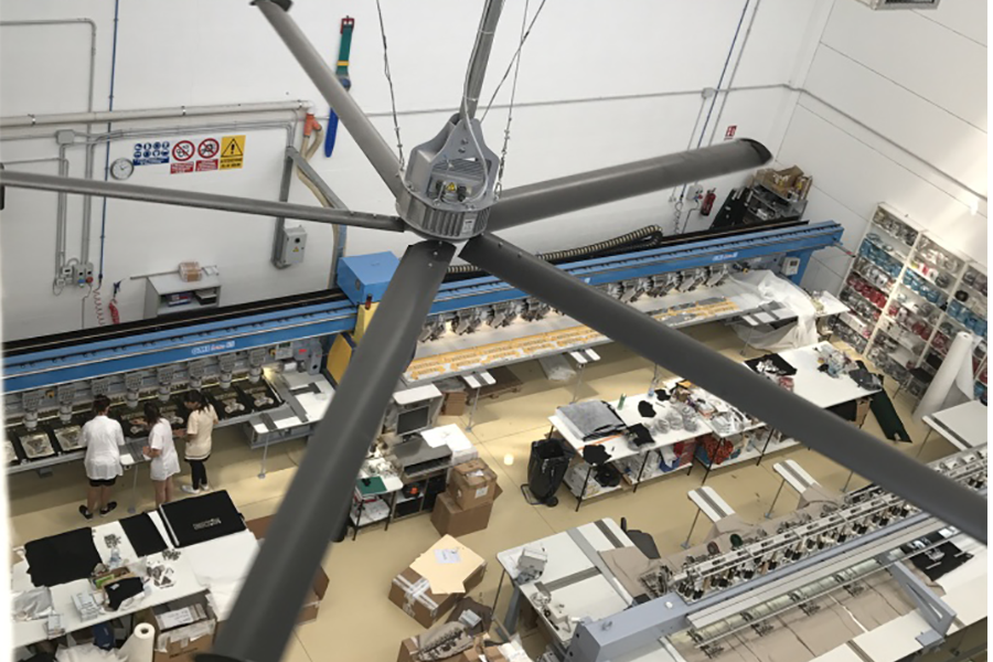 HVLS destratifikátory