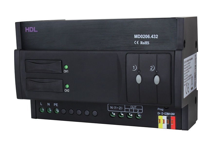 HDL-MD0206.432 - Modul stmívače triakový 2 kanály x 6 A