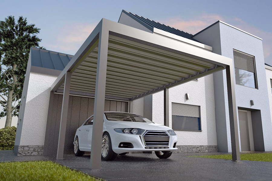 Carport ARTOSI – hliníkový přístřešek pro auta