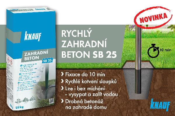 Rychlý ZAHRADNÍ BETON SB 25 od firmy KNAUF